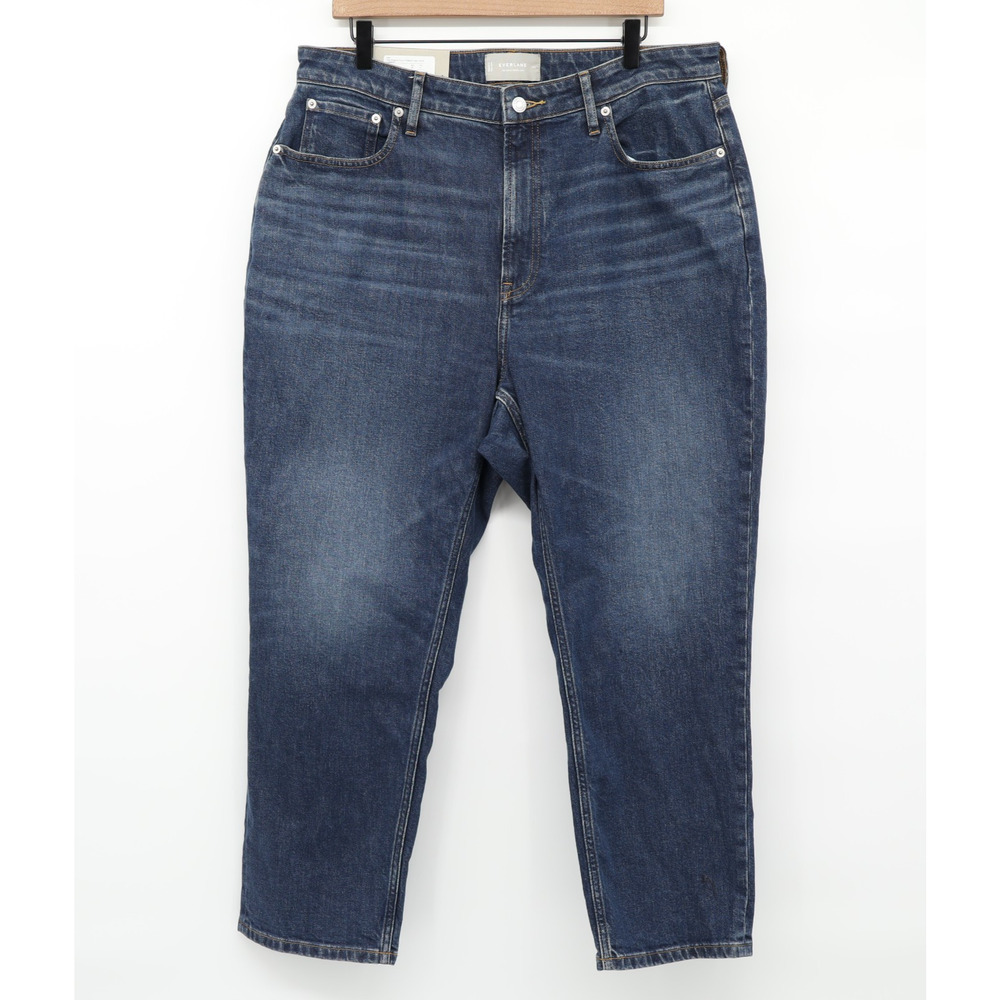 Everlane NWT The Curvy Cheeky Jeans 35x27 Vintage Dark Blue